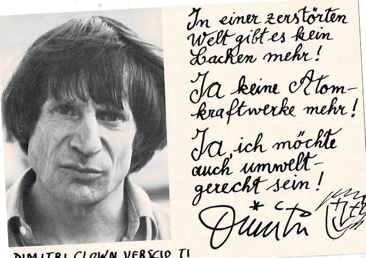Autographes: Clown Dimitri Handsigniert – D'occasion à Sulz AG par Oberdanne8