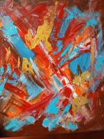 Original Gemälde, Abstrakt, Leinwand 40x40 cm