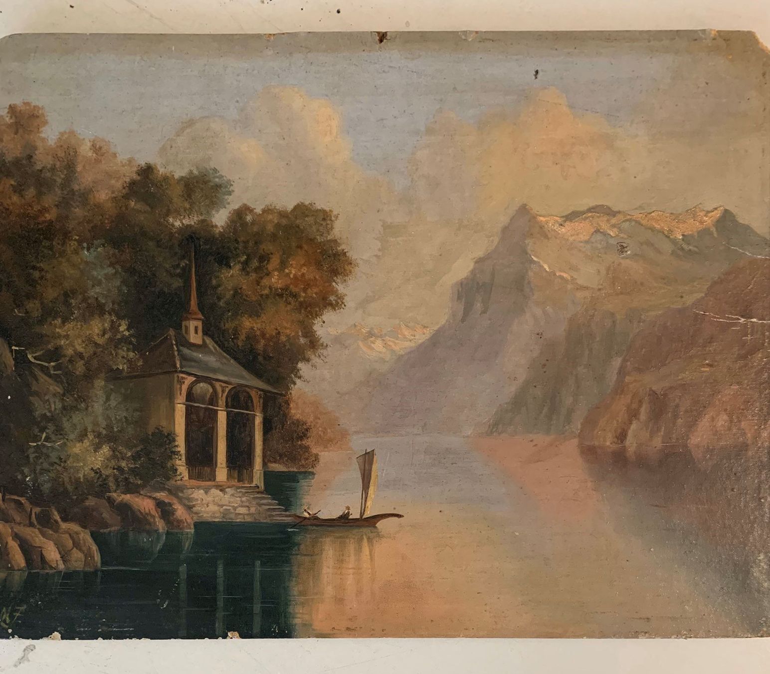 Gemälde: Tells Kapelle Orig. Gemälde Mono – Gebraucht aus Biel/Bienne von Katja01112 1