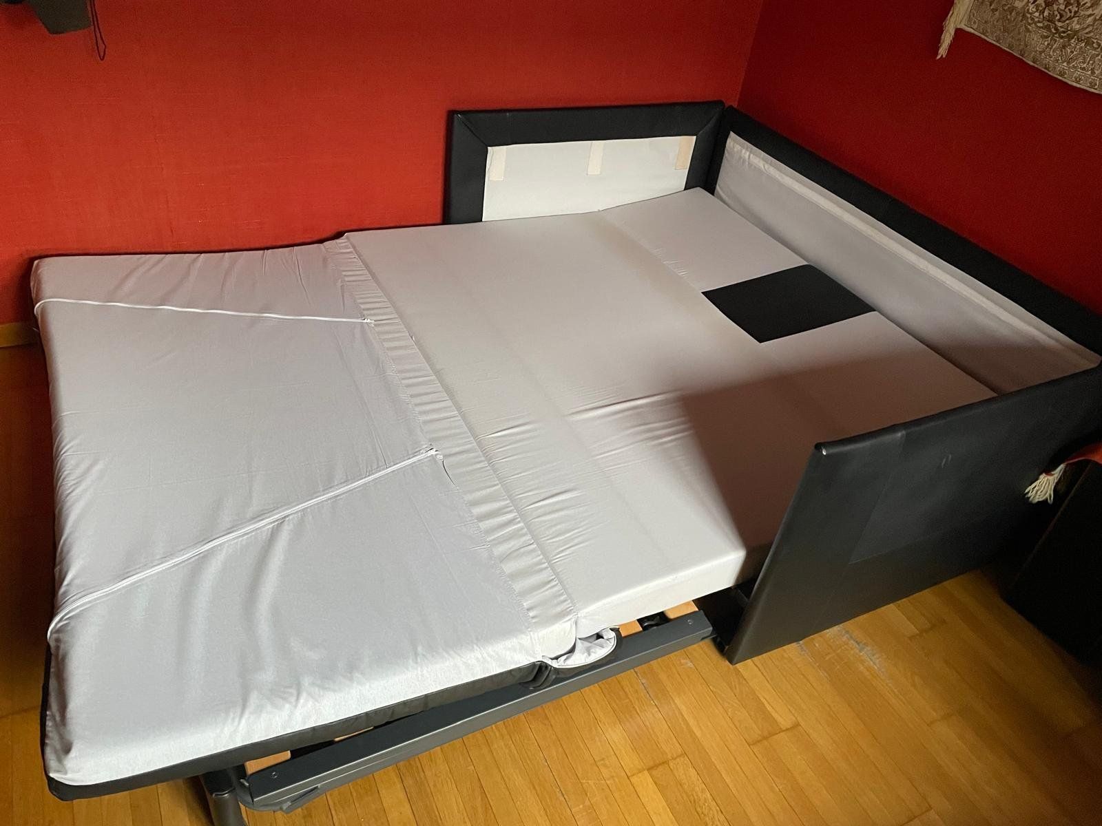 Divani: Canapé-lit en cuir parfait état – Usato da Martigny venduto da Gisleca 1