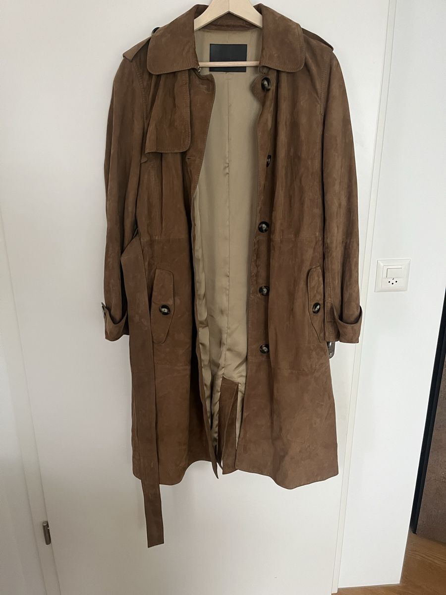Massimo Dutti Cappotti: Massimo Dutti Wildleder Trenchcoat, Gr. S – Usato da Biel/Bienne venduto da nurrund