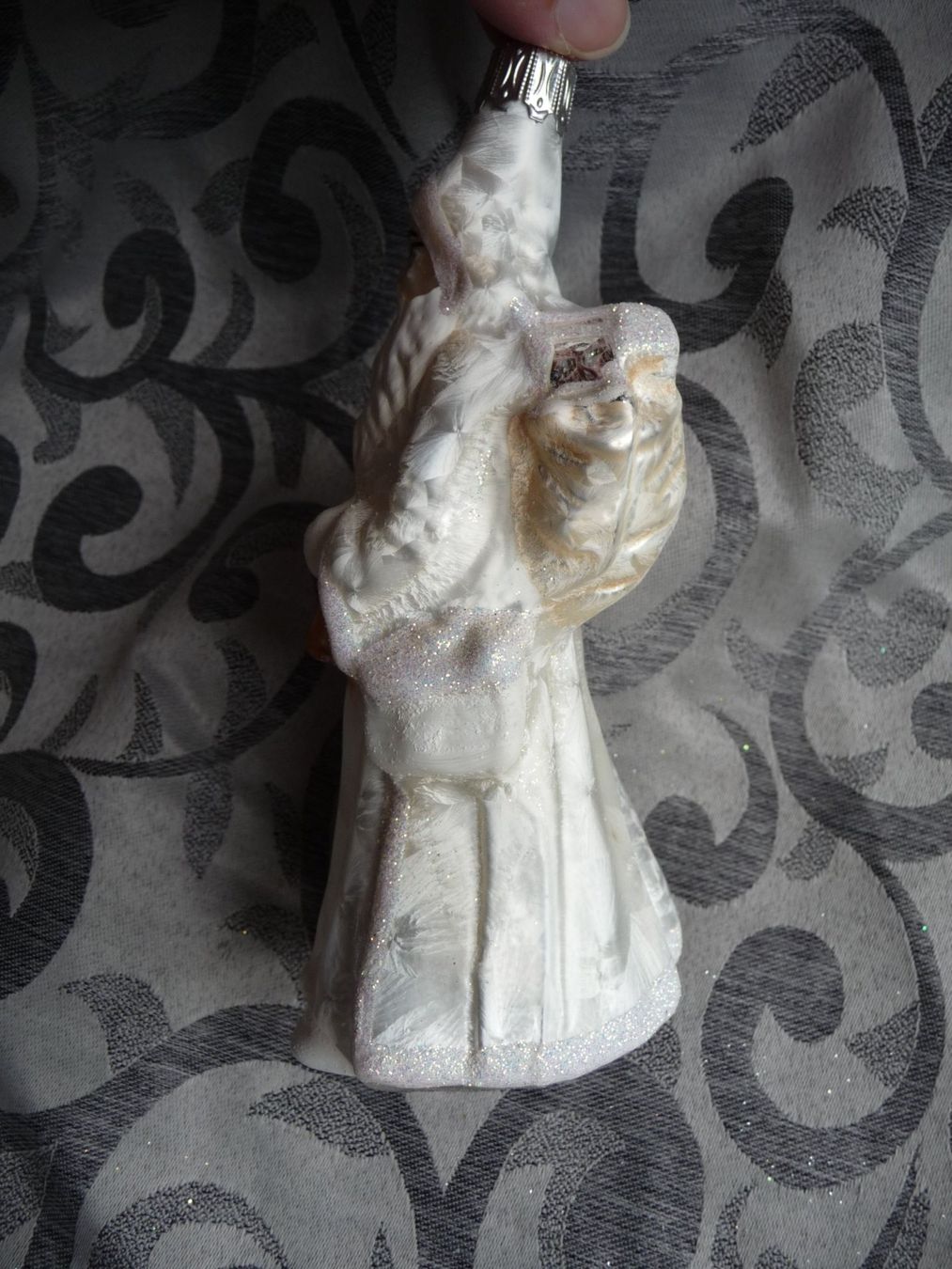 Tutte le decorazioni: crèmefarbener Weihnachtsmann stehend Christbaumschmuck – Nuovo e nell'imballaggio originale da Alpnach Dorf venduto da marvo 3