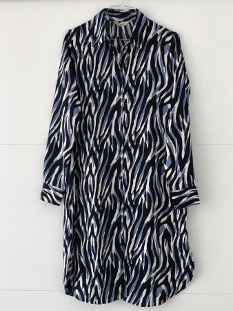 💗ONLY💗 PIGALLE Blusenkleid Zebra Print Dress Kleid XS