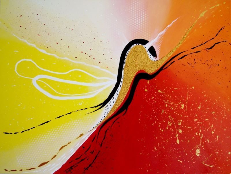 Dipinti: Acrylbild auf Leinwand – Nuovo (secondo la descrizione) da Langendorf venduto da Brigida
