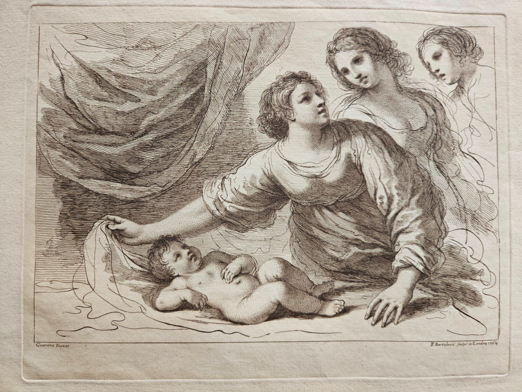 Incisioni: Francesco Bartolozzi, zwei Radierungen 1764 – Usato da Wisen SO venduto da gralstrand