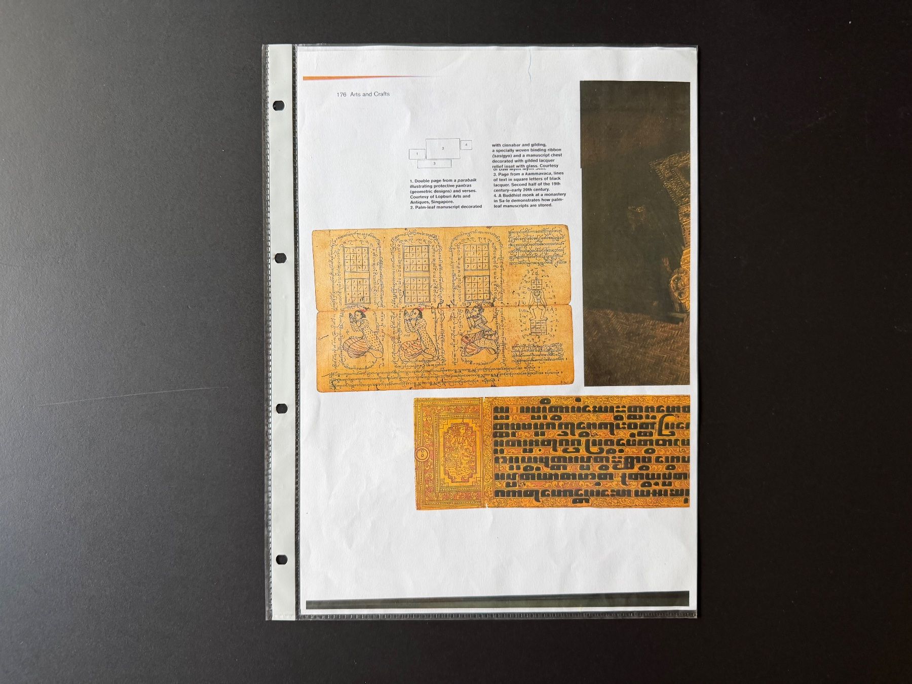 Posters & Illustrations: Seltenes Ensemble: 6 buddhistische Tempel-Manuskripte – D'occasion à Zürich par wasudami 7