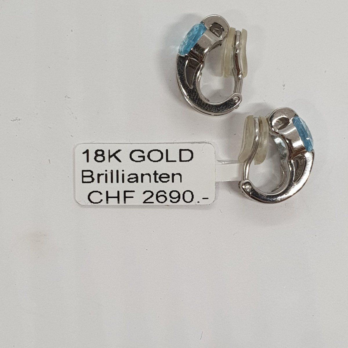 Orecchini pendenti & Orecchini a lobo: Echt 18K Gold - Brilliant Ohrclips – Usato da Luzern venduto da luzerngoldhaus 2