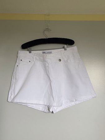 Jupe-short Zara blanc, taille L, neuve
