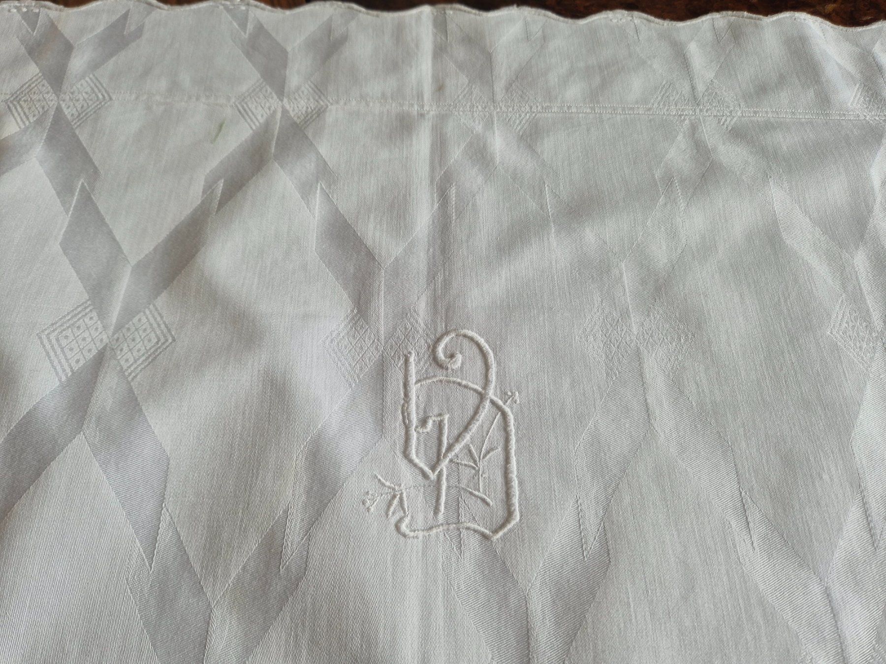 Biancheria da letto: Vintage Kissenbezug mit Monogramm – Usato da Bern venduto da aronari