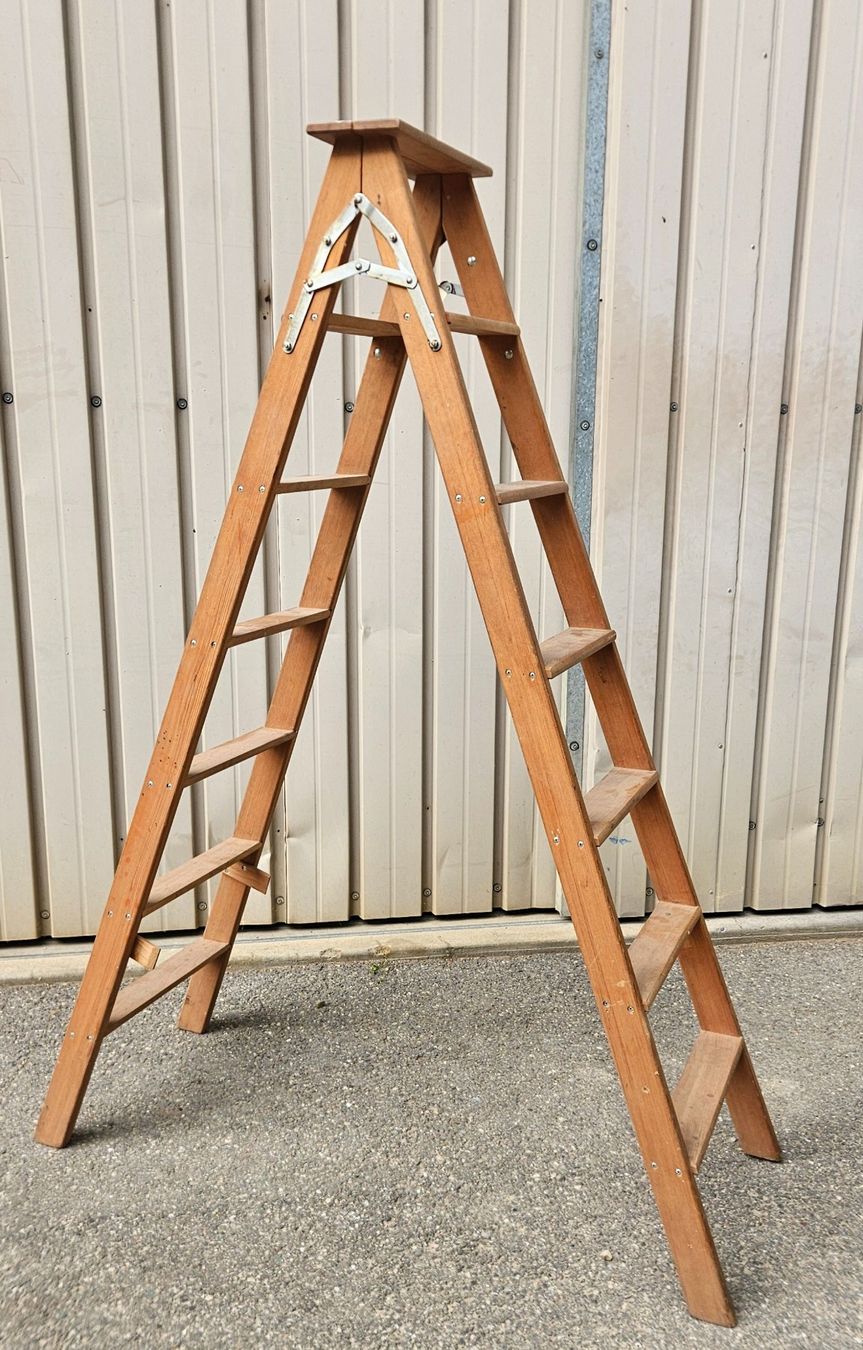 Scale: Vintage grosse Trittleiter 176 cm – Usato da Tenniken venduto da tententen30 3