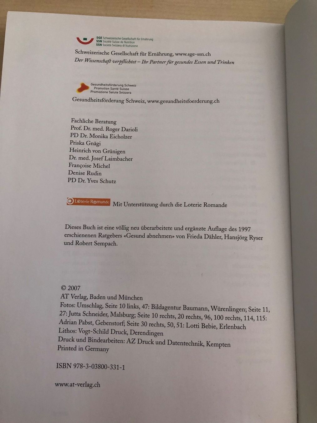 Libri: Gesund abnehmen - Infanger / Welter / Walter – Usato da Aarau venduto da R-O-G-E-R 3