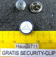 MERCEDES BENZ AUTO LOGO KLEIN-FEIN MIT SECURITY-CLIP VINTAGE