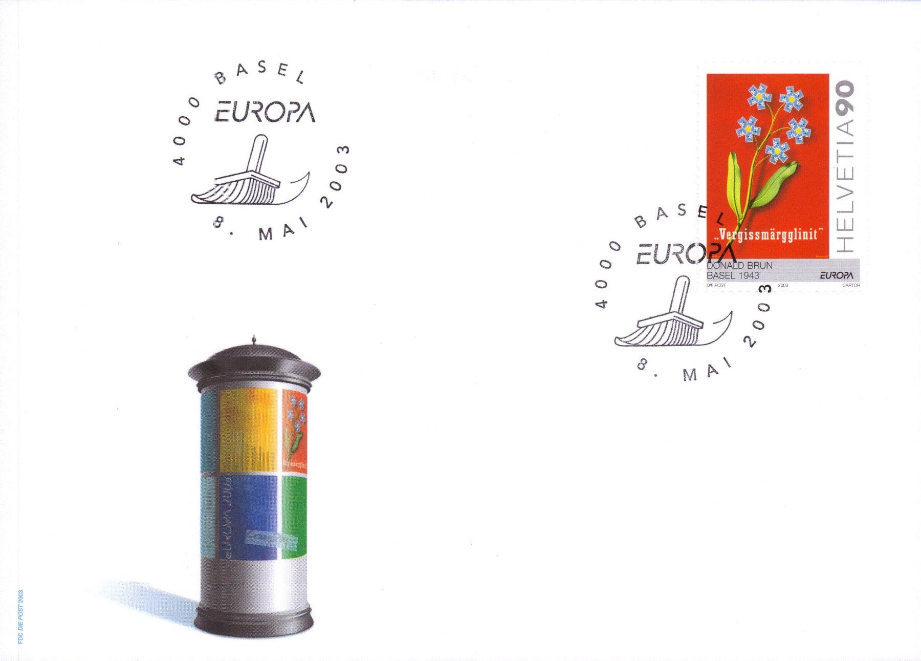 Tutti i francobolli: 2003 FDC EUROPA  KW 5.40 – Usato da Eggersriet venduto da stamp303