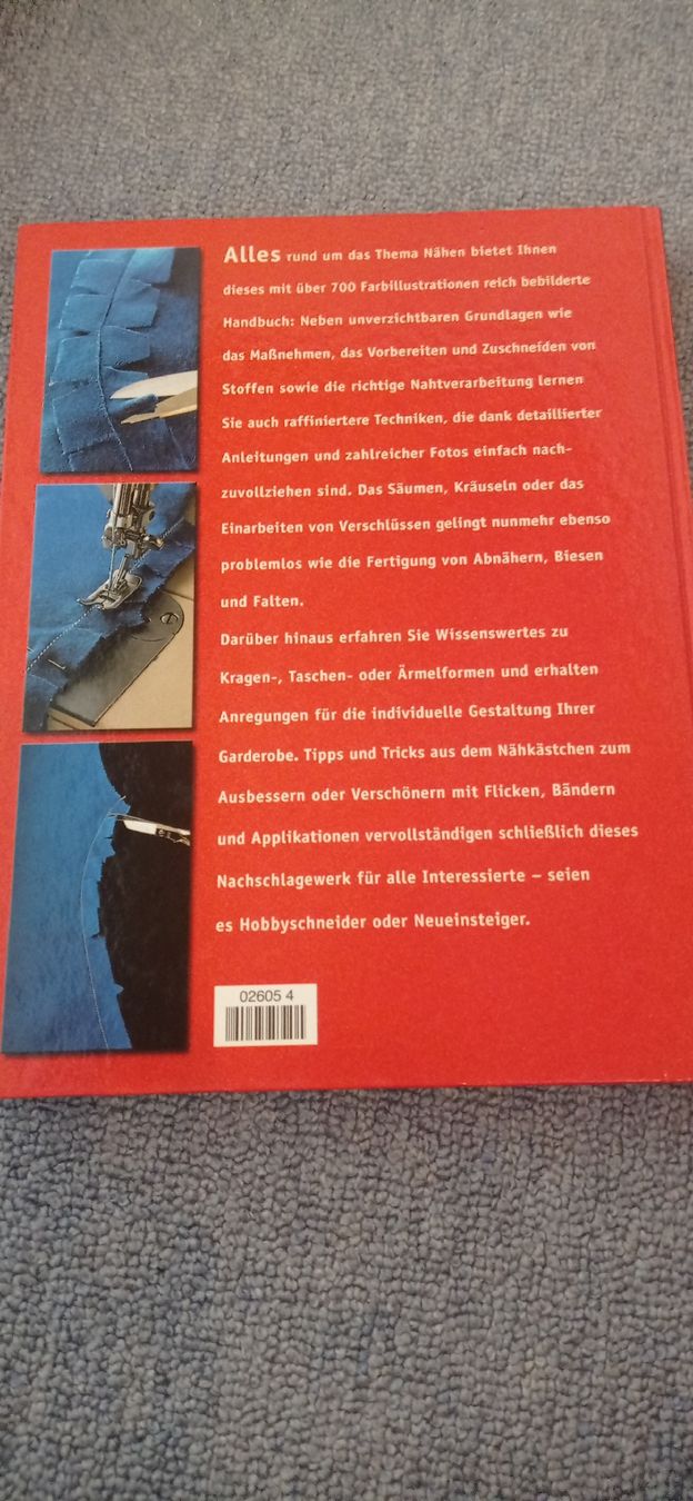 Bücher: Nähbuch mit Schnittmuster, Techniken und Tricks – Gebraucht aus Maienfeld von Alpenblume12 2
