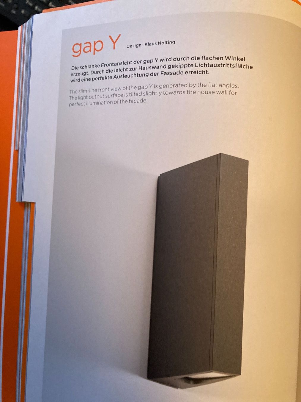 Lampade: LED-Wandaussenleuchte Mod gap Y von IP44 – Nuovo e nell'imballaggio originale da Domat/Ems venduto da Pantalla