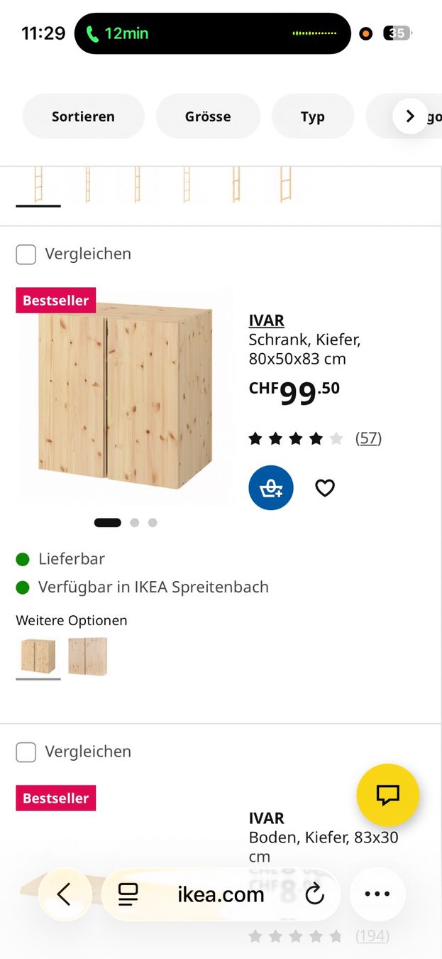 Ikea Cassettiere: Ikea Ivar Möbel – Usato da Schmerikon venduto da Marli14 3