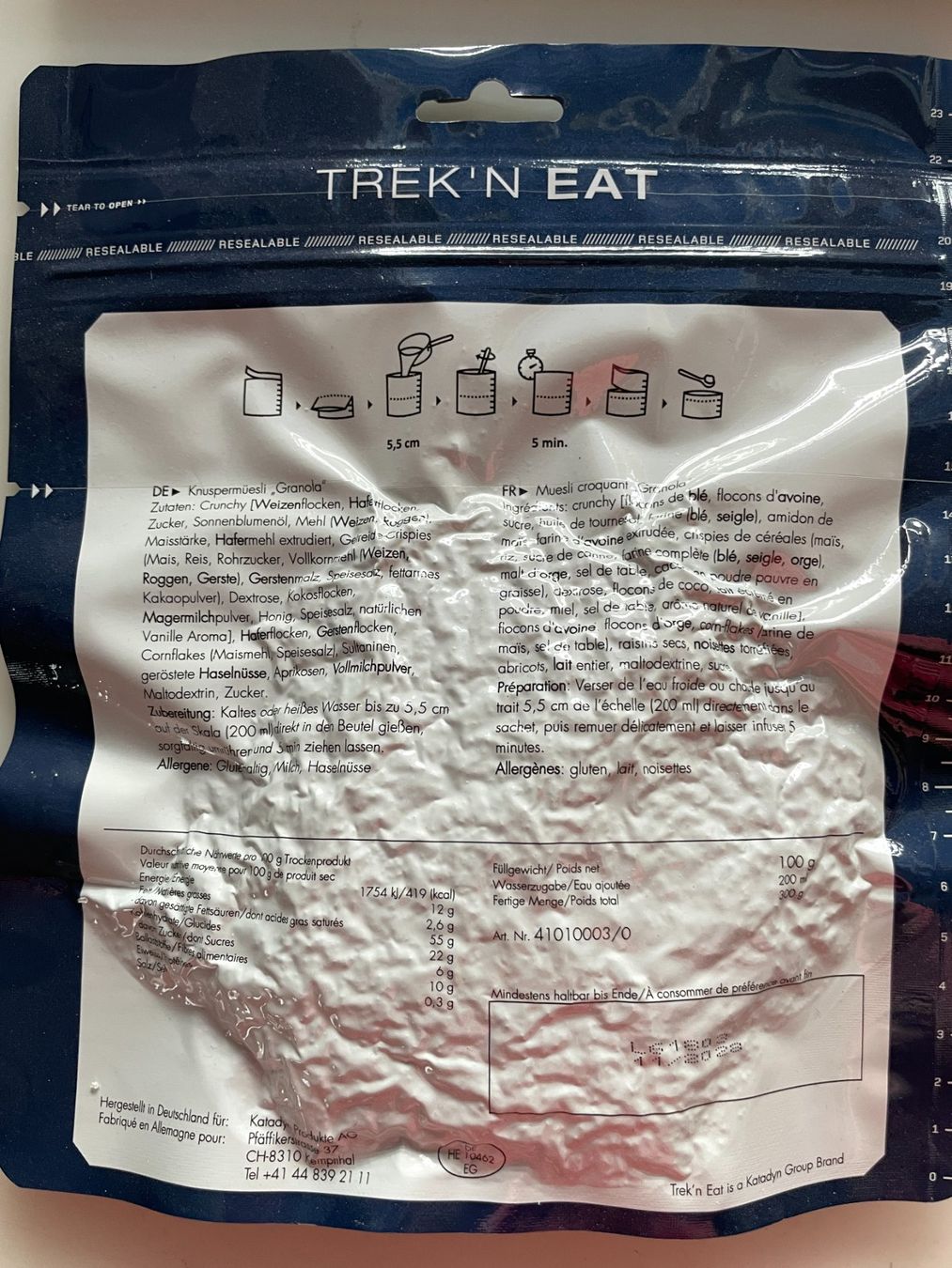 Trek Cibi & Specialità: Trek'n eat - 4er-Set div. Müesli – Nuovo e nell'imballaggio originale da Madiswil venduto da Stratosteve 1