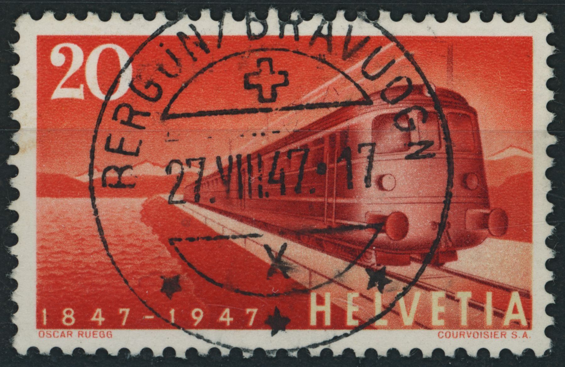 Alle Briefmarken: GR Bergün - Eisenbahnen - Voll Stempel – Gebraucht aus Schindellegi von leecollect