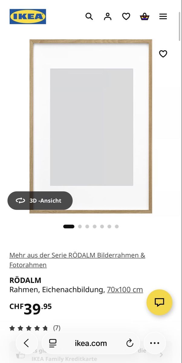 Cornici: Ikea Rödalm Bilderrahmen 70x100cm – Usato da Basel venduto da ilc_y6hf 1