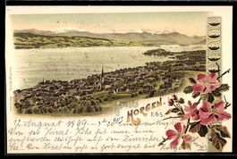 AK Horgen, Gesamtansicht, 1899