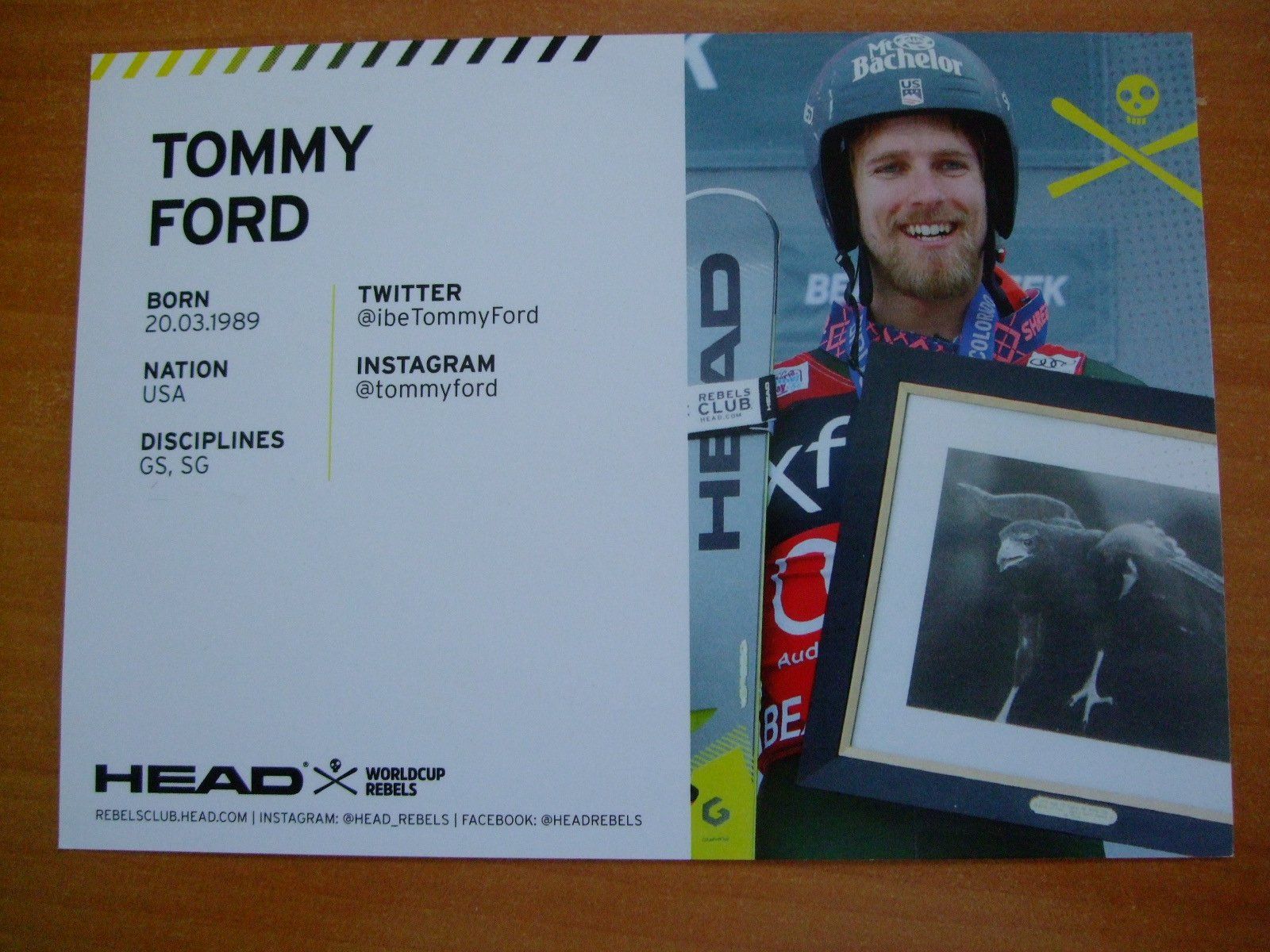 Autografi: TOMMY FORD (USA) AUTOGRAMMKARTE – Usato da Schachen b. Reute venduto da Dzestar 1