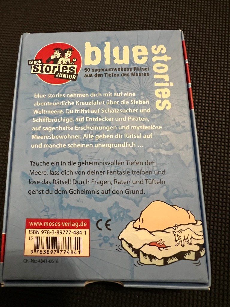 Spiele: Blue Stories (Black Stories Junior) – Gebraucht aus Hirschthal von rooblue 1