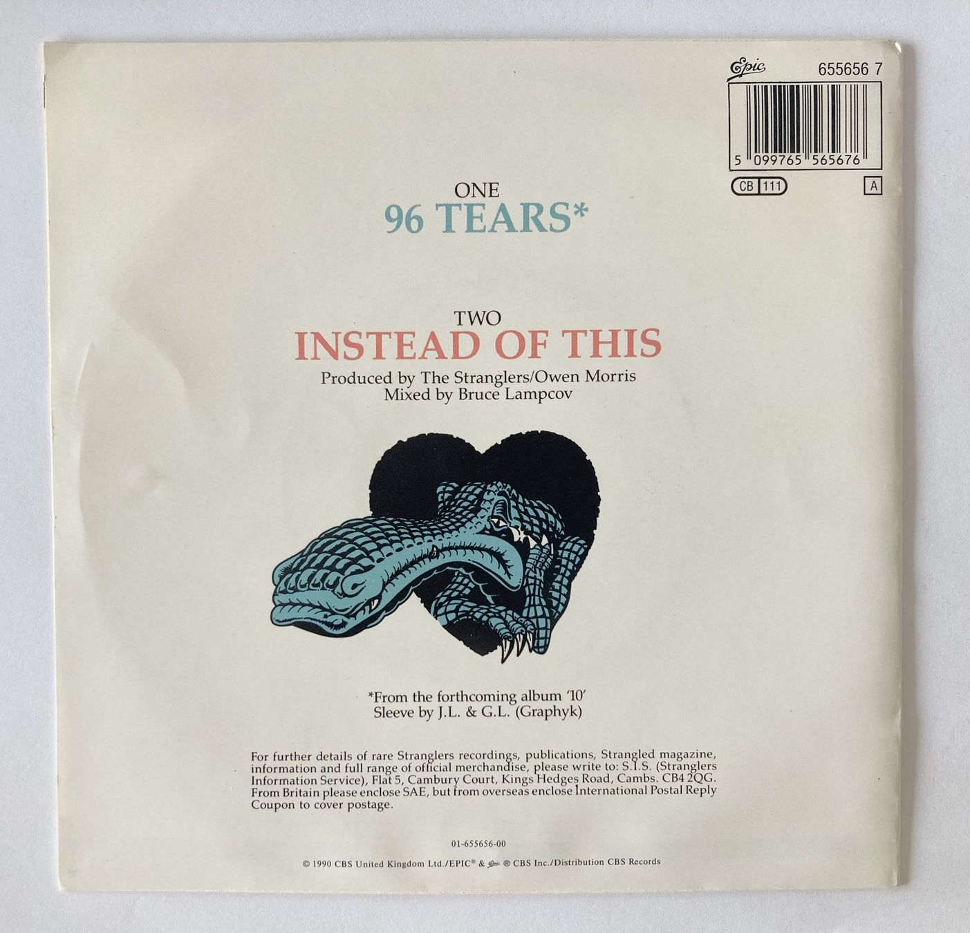 Dischi in vinile: THE STRANGLERS - 96 TEARS – Usato da Bottens venduto da hotter-than-hell 1