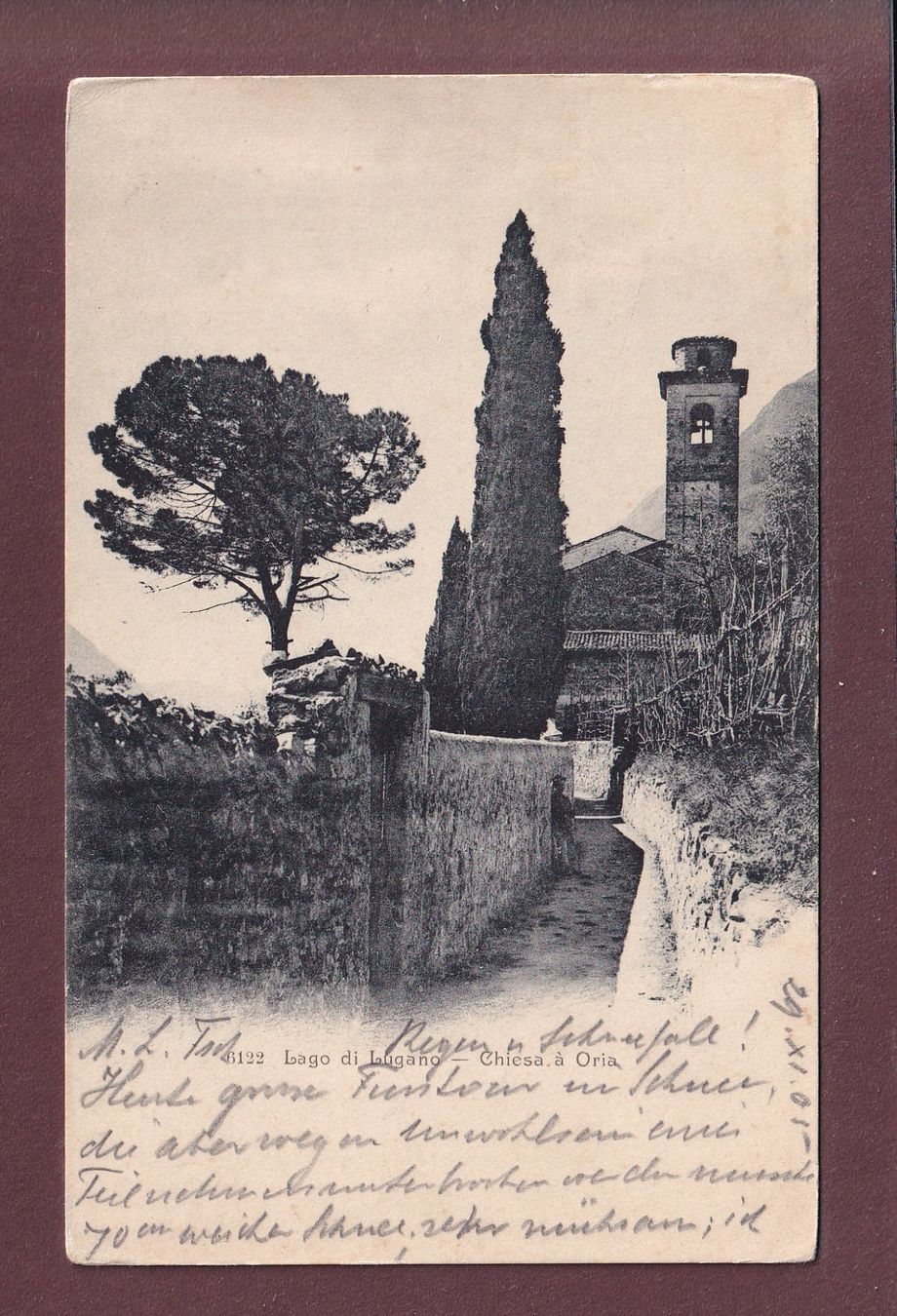 Cartes postales: Chiesa a ORIA - Vicolo - 1905 – D'occasion à Pully par nicecards