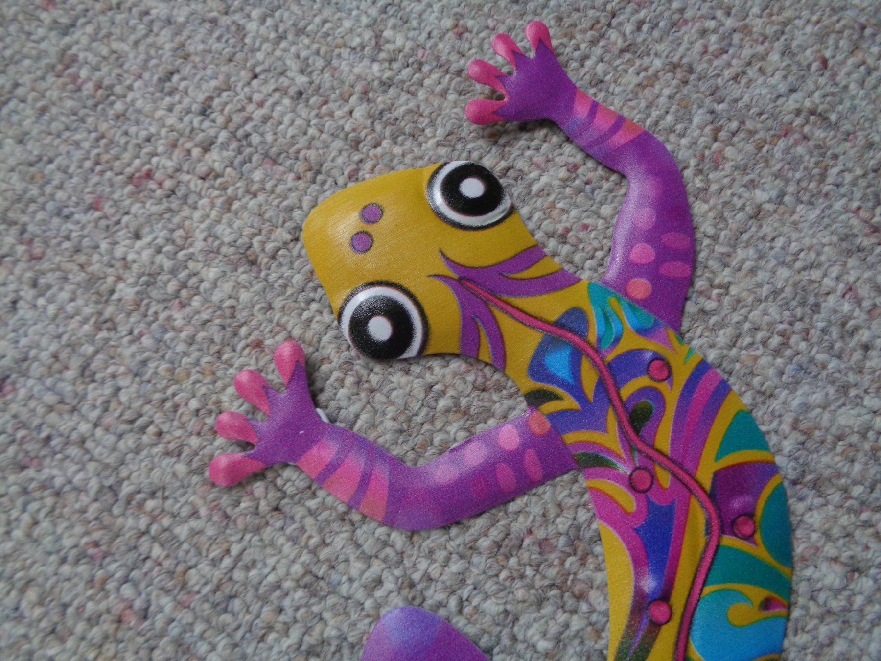 Statuette: Gecko farbig Metall (30 cm) – Nuovo e nell'imballaggio originale da Langenbruck venduto da Gumsi 3