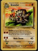Graveler Fossil 37/62 Pokémon 1999