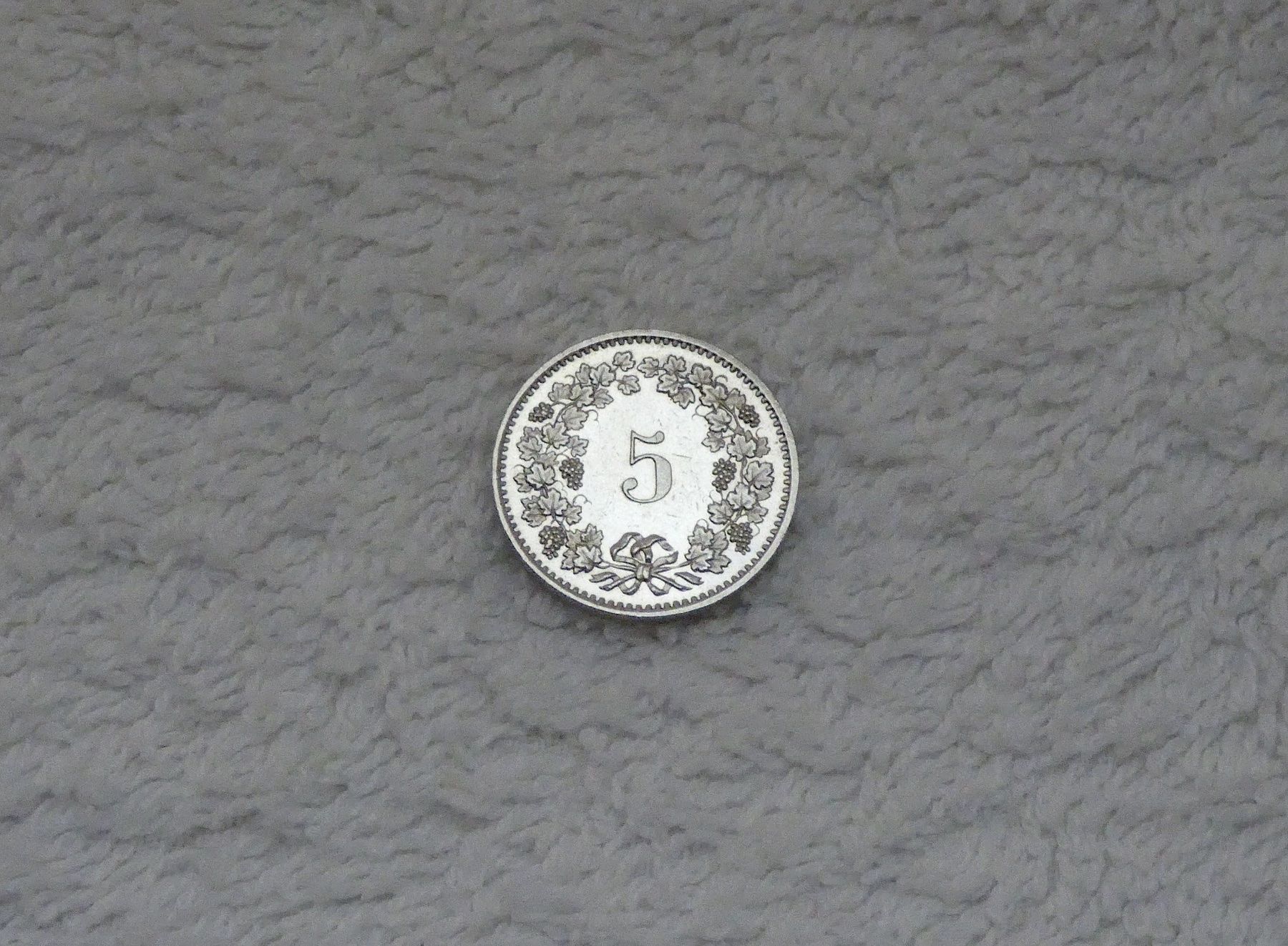 Alle Münzen: 5 centimes/rappen 1977 – Gebraucht aus Nyon von Ilmi09 1