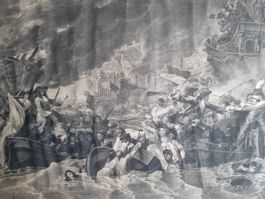 William Woollett (1735–1785) The Battle at La Hogue,