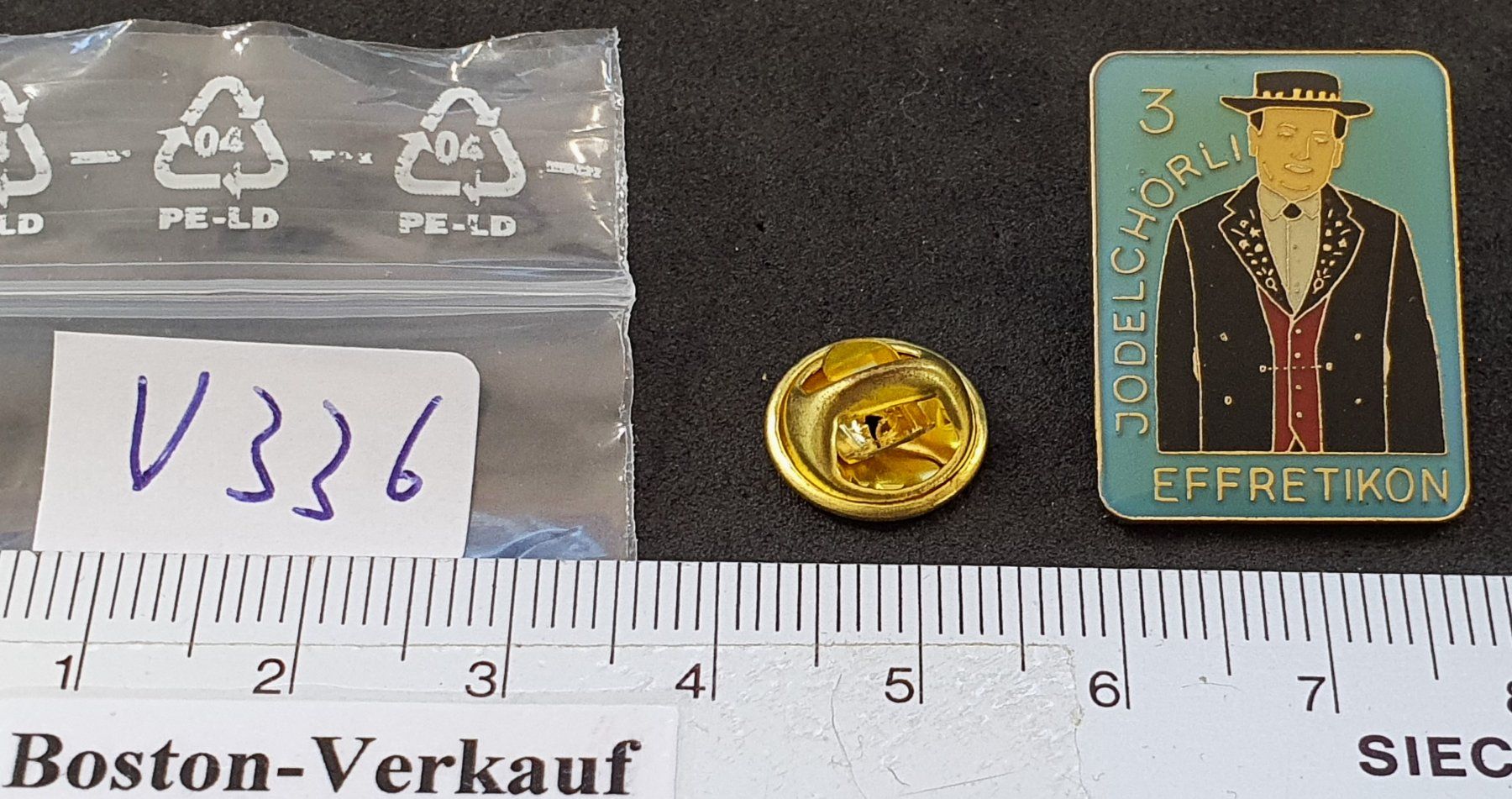 Placchette & Badge: V336 - Pin 3 Jodelchörli Effretikon – Usato da Reinach BL venduto da Boston-Verkauf 3