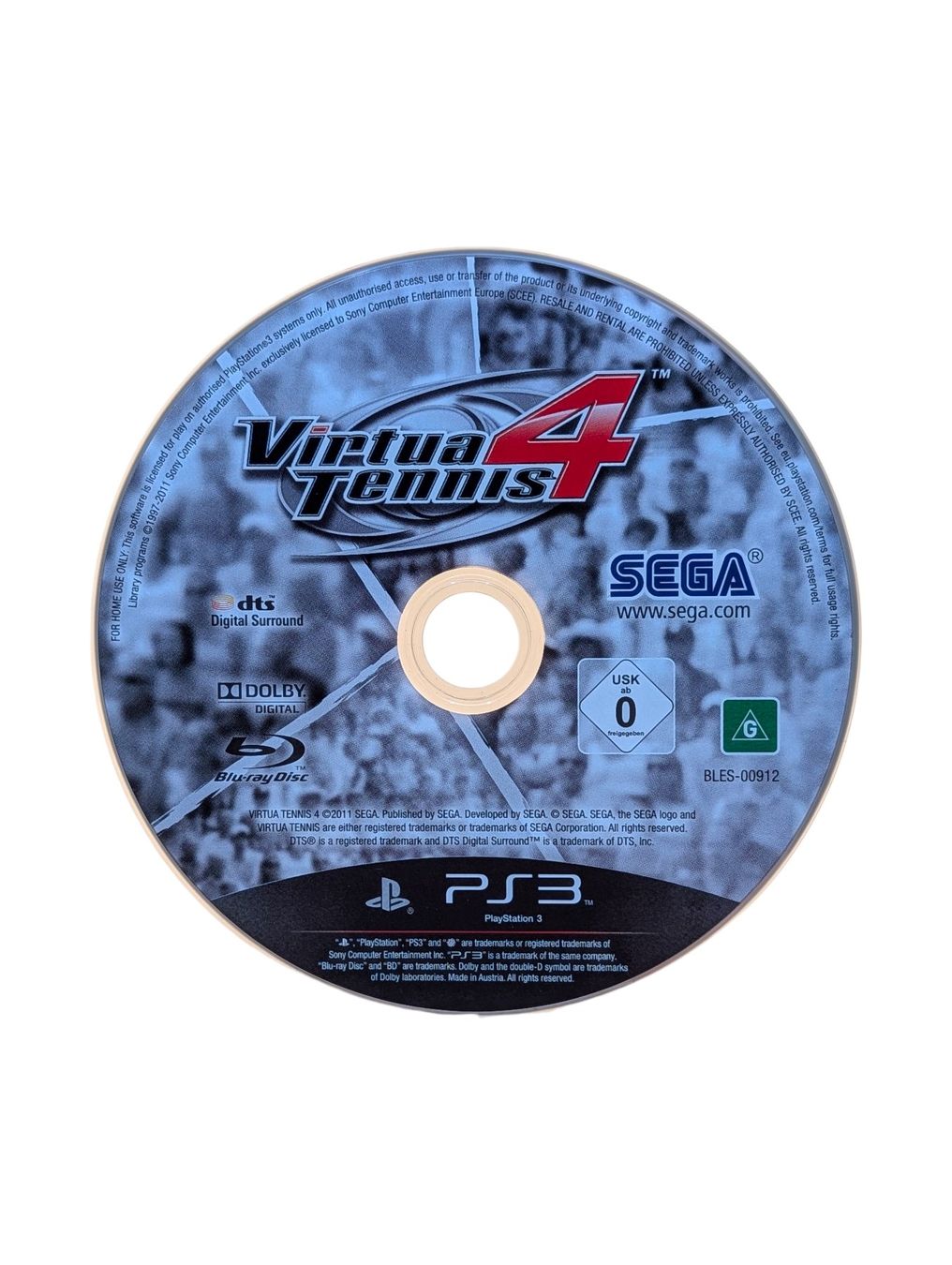 Sony Giochi: Virtua Tennis 4 PS3 Nur CD – Usato da Domat/Ems venduto da IsseldorsShop