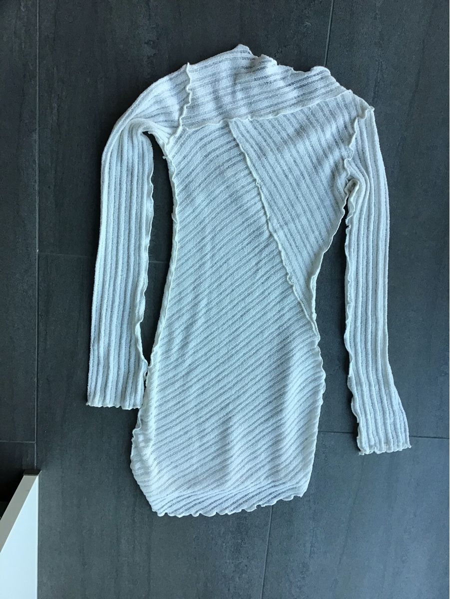 Pull&Bear Vestiti: Pull&Bear Kleid, Rippenstrick, weiss, Grösse XS, neuw. – Nuovo (secondo la descrizione) da Aarburg venduto da Sonnenschein6 2