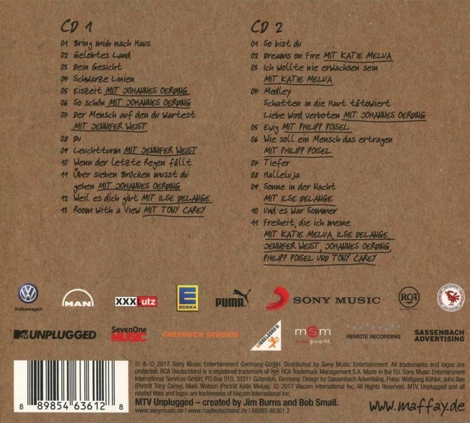 CD: Peter Maffay - Mtv Unplugged (2 CDs) – Nuovo (secondo la descrizione) da Baden venduto da lattemiele 1
