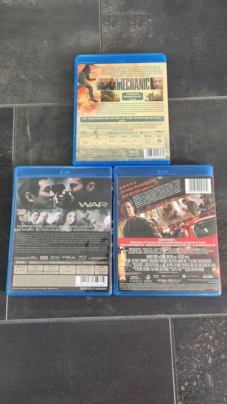 Tutti i DVDs: 3 Blu-ray Filme (Deutsch) – Usato da Mägenwil venduto da Lea.SN 1