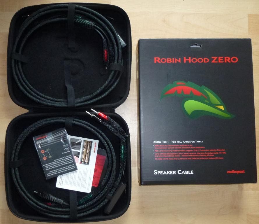 AudioQuest Cavi: High End Lautsprecherkabel AUDIOQUEST Robin Hood Zero, 2x3 M – Usato da Wil SG venduto da Solpol