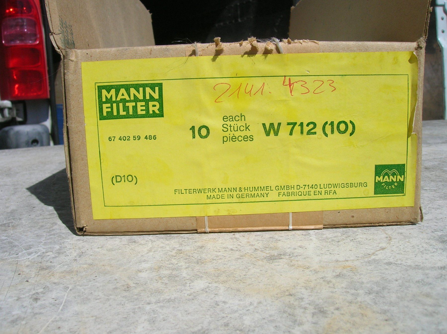 Tutti pezzi di ricambio auto: Oelfilter MANN W 712 – Nuovo (secondo la descrizione) da Wiesendangen venduto da Transit175 1