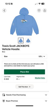 Travis Scott Hoodie blau JACKBOYS