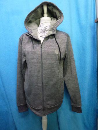 BENCH SWEATJACKE GRAU KAPUZE GR M RV ZUM SCHLIESSEN NEU