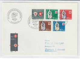 Pro Patria 1957 Privat-Illustriertes FDC