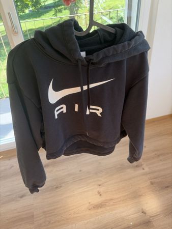 Nike Air Kapuzenpullover schwarz Grösse XS getragen