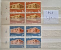 4er Blöcke 1969 postfrisch