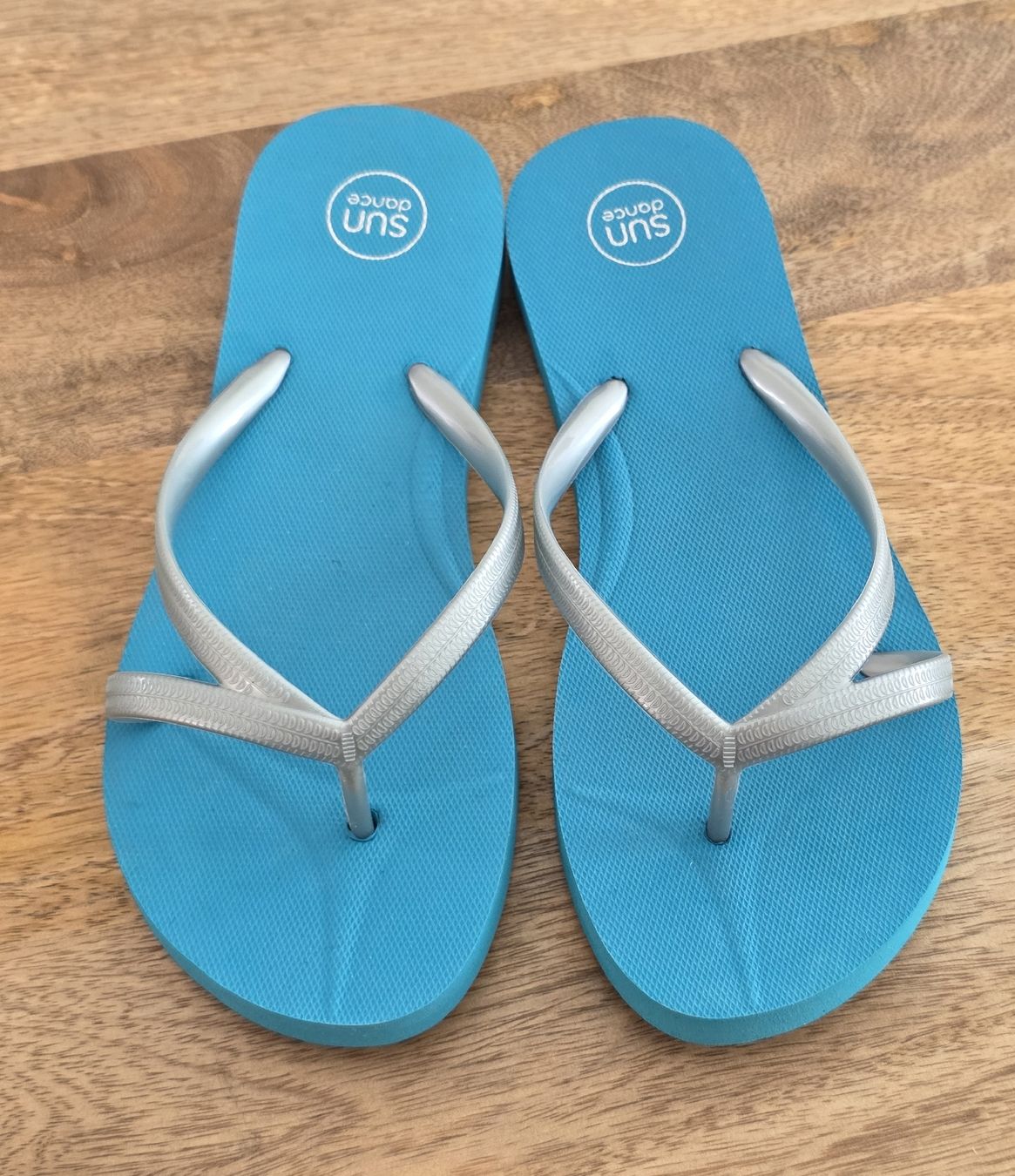 Scarpe da donna: Flip-Flops Sun Dance Tuerkis Silber Damen NEU – Nuovo (secondo la descrizione) da Rheinsulz venduto da Gilea