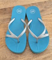 Flip-Flops Sun Dance Tuerkis Silber Damen NEU