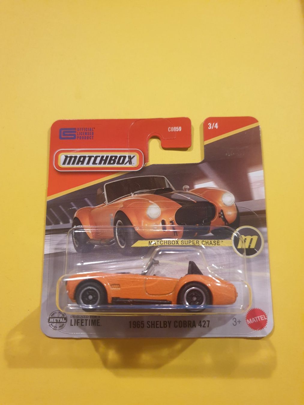 Matchbox Modellini d'auto: Matchbox 1965 SHELBY COBRA 427 "SUPER CHASE" – Nuovo e nell'imballaggio originale da Oftringen venduto da Rotor 1