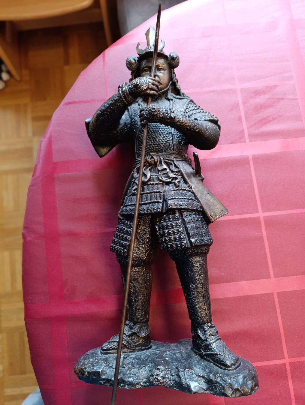 Sculture & Statue: GROSSER BRONCE SAMURAIKRIEGER EINDRÜCKLICH SELTEN – Usato da Reinach BL venduto da Katzenmorli 1