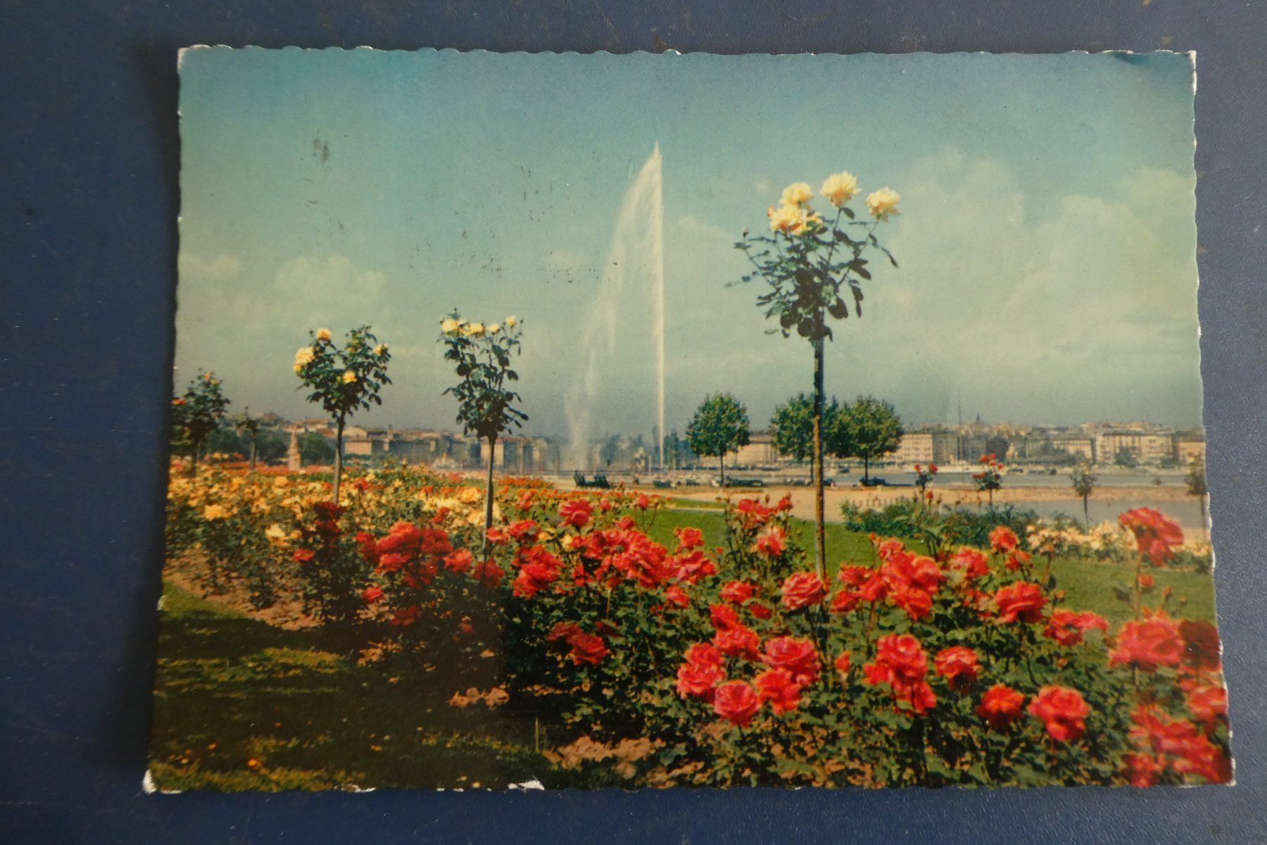 Cartoline postali: Genève 1956 – Usato da Fontaines NE venduto da monloisir
