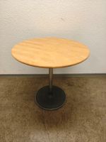 Bistro Tisch rund Buche Massiv Holz Gusseinsen fuss Ø75cm